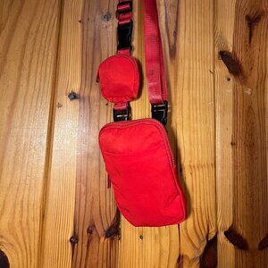 red fanny pack